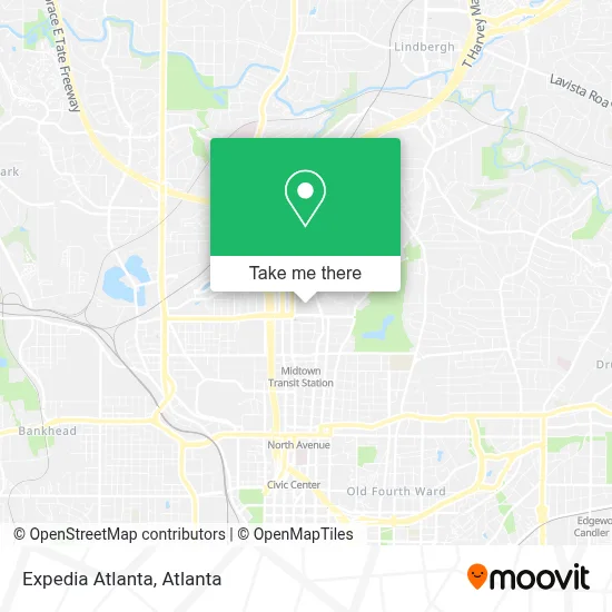 Expedia Atlanta map