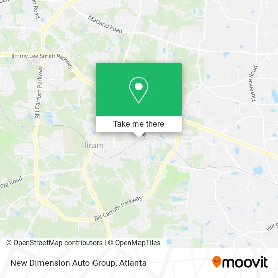 New Dimension Auto Group map