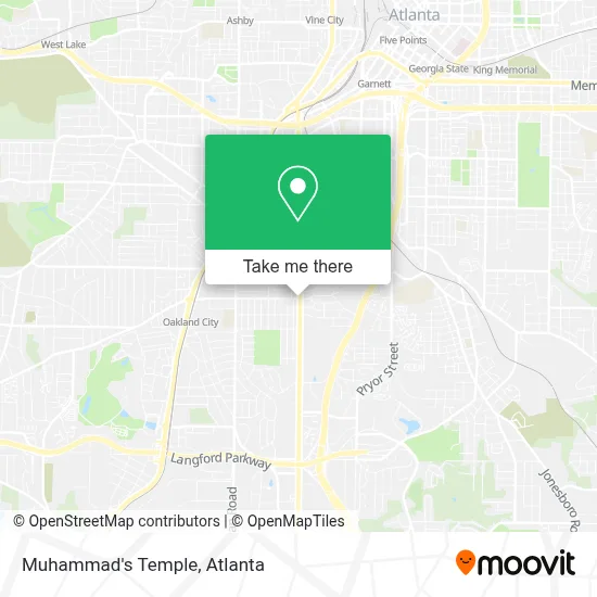 Muhammad's Temple map