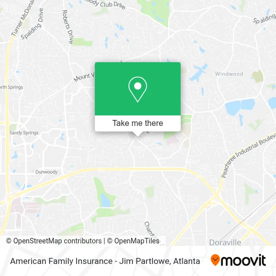 American Family Insurance - Jim Partlowe map