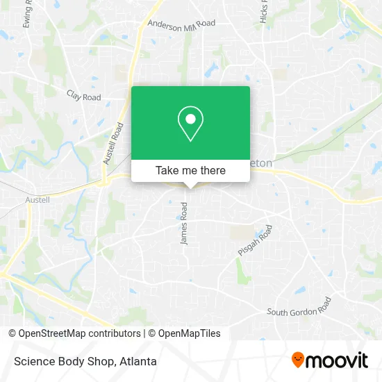 Science Body Shop map