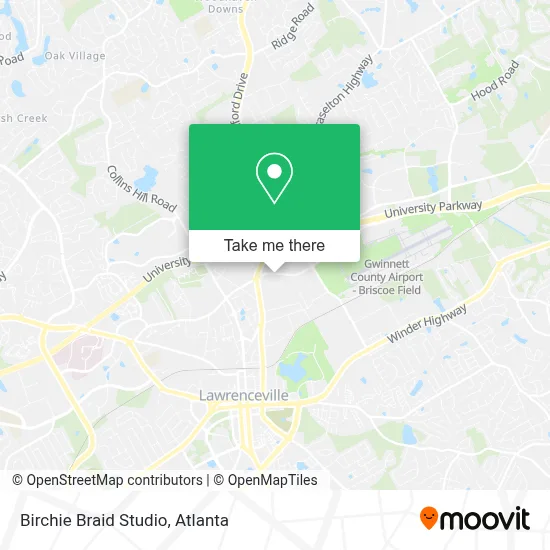 Birchie Braid Studio map