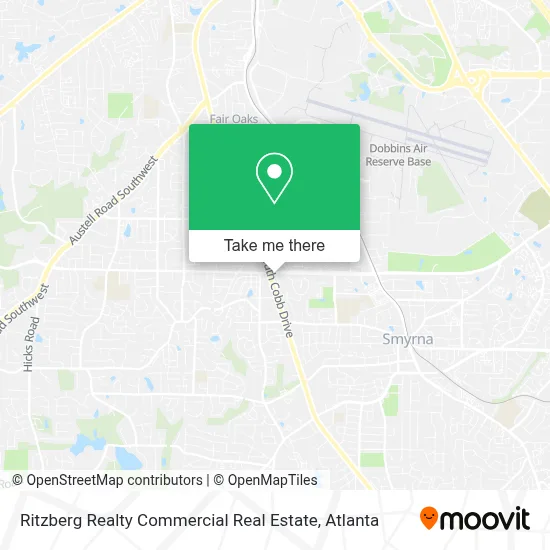 Ritzberg Realty Commercial Real Estate map