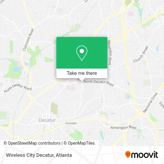 Wireless City Decatur map