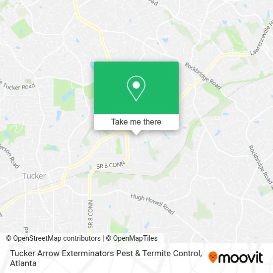 Tucker Arrow Exterminators Pest & Termite Control map