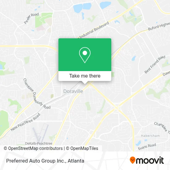 Preferred Auto Group Inc. map