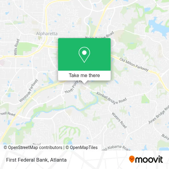 First Federal Bank map