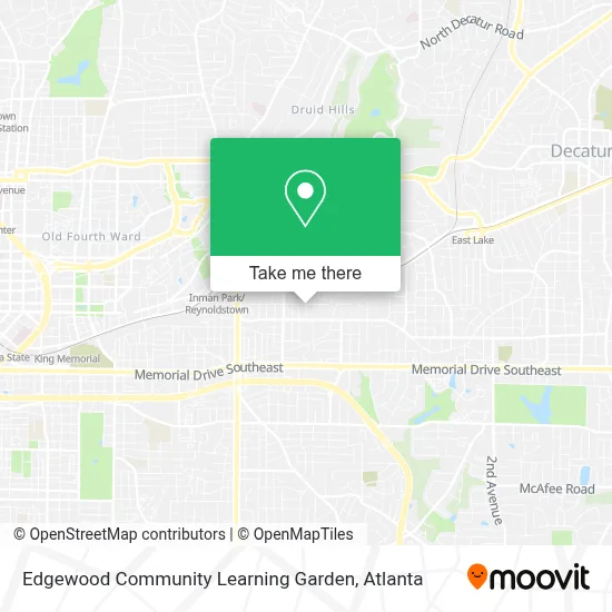 Edgewood Community Learning Garden map