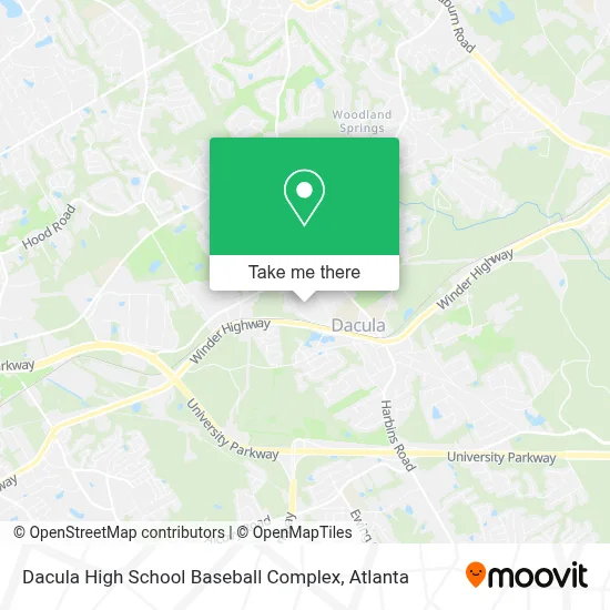 Dacula High School Baseball Complex map
