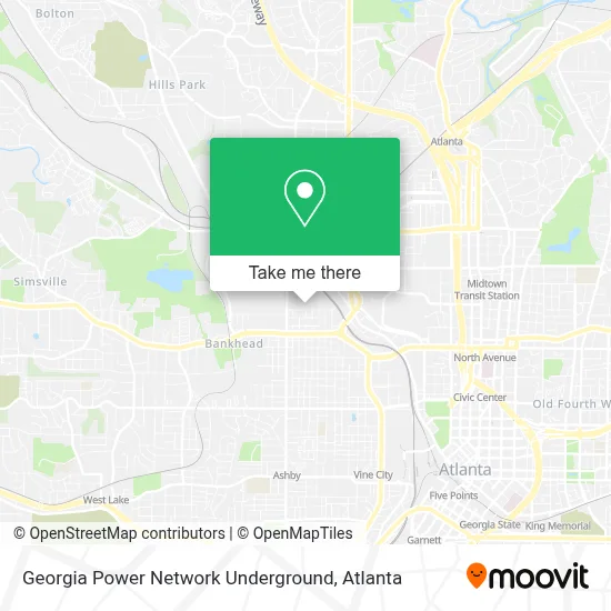 Georgia Power Network Underground map