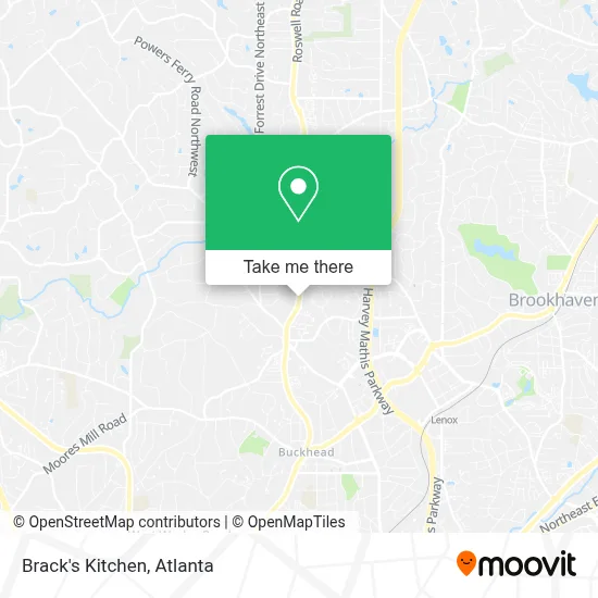 Brack's Kitchen map