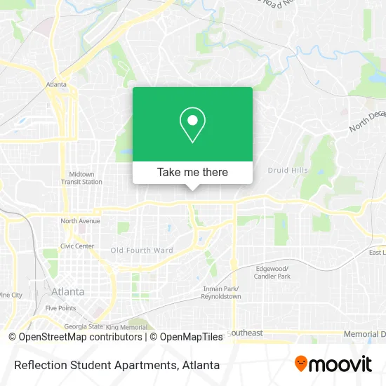 Reflection Student Apartments map