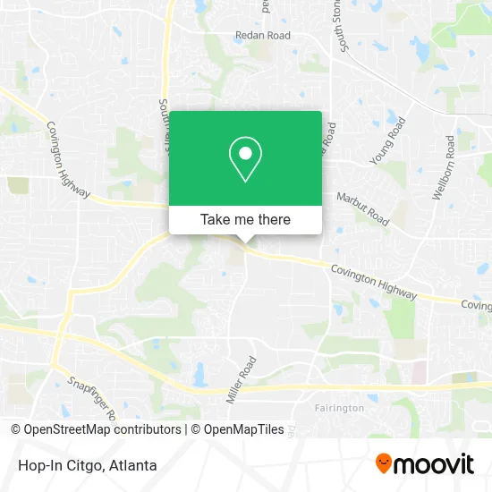 Hop-In Citgo map