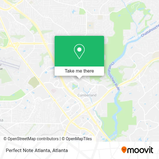 Perfect Note Atlanta map
