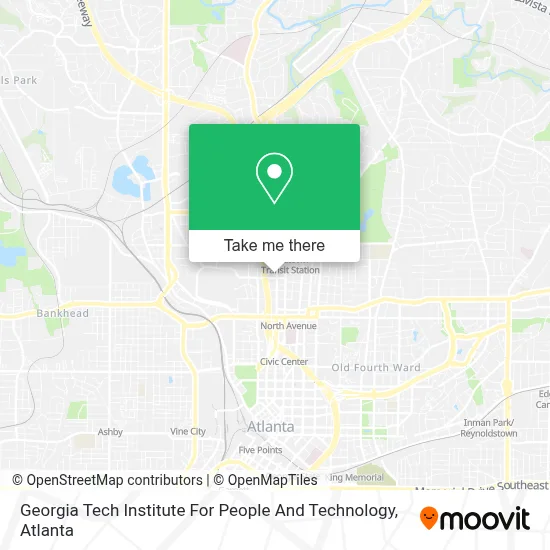 Georgia Tech Institute For People And Technology map