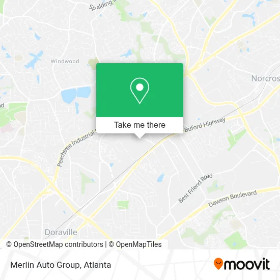 Merlin Auto Group map