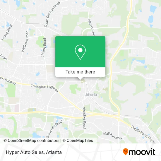 Hyper Auto Sales map