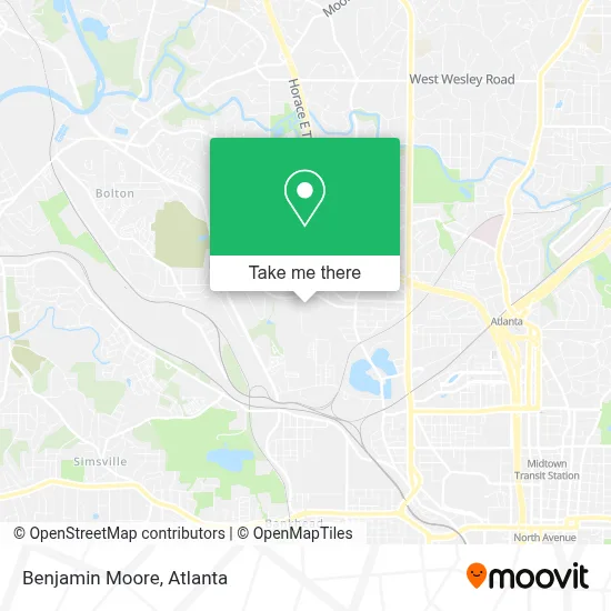 Benjamin Moore map