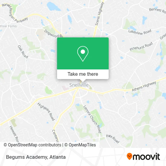 Begums Academy map