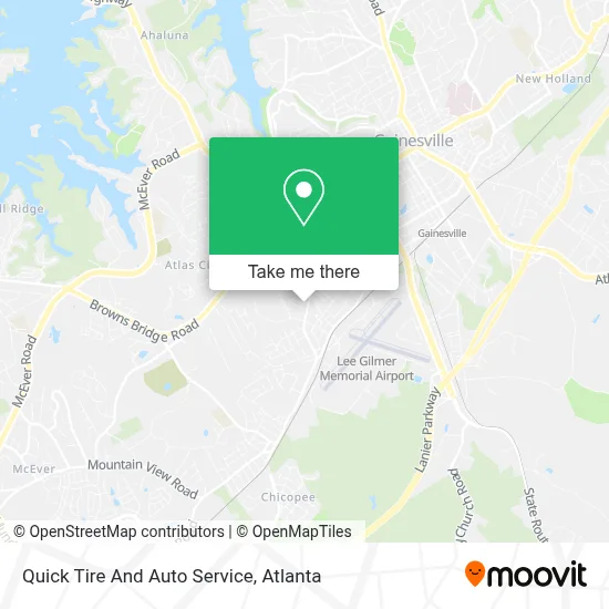 Quick Tire And Auto Service map