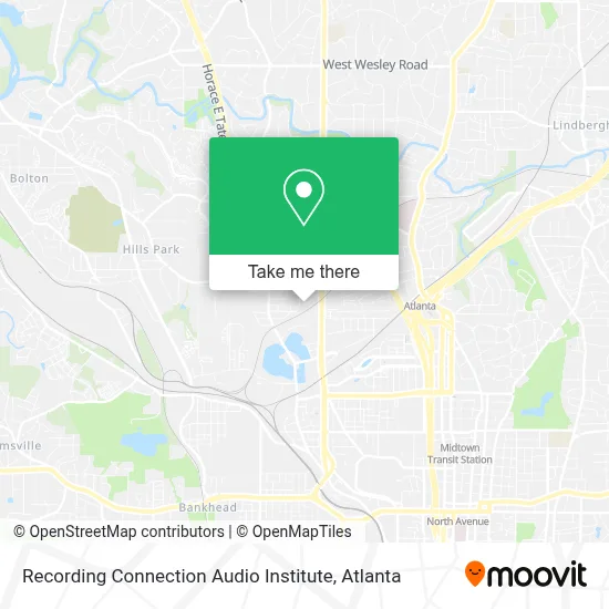 Recording Connection Audio Institute map