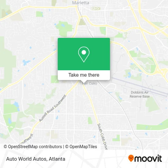 Auto World Autos map