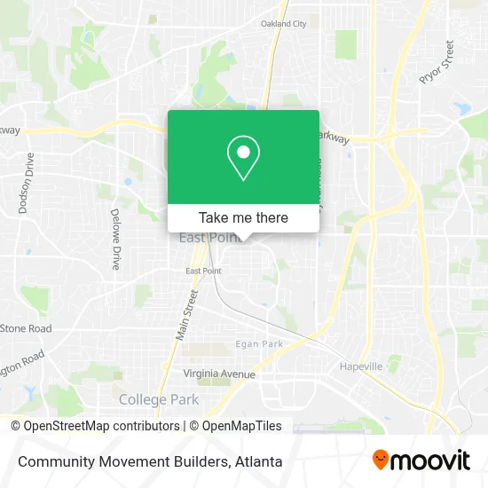 Community Movement Builders map
