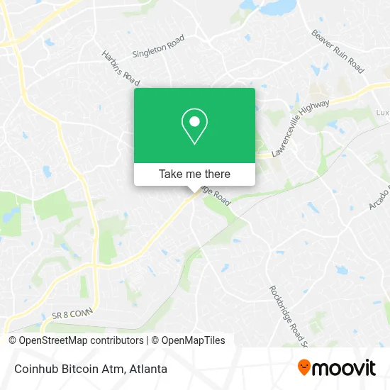 Coinhub Bitcoin Atm map