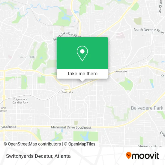 Switchyards Decatur map
