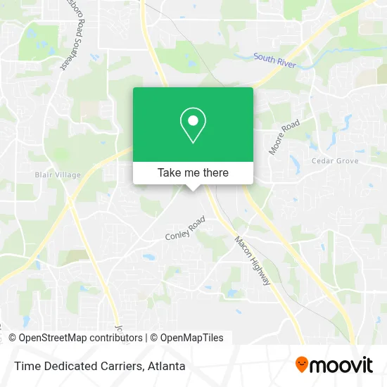 Time Dedicated Carriers map