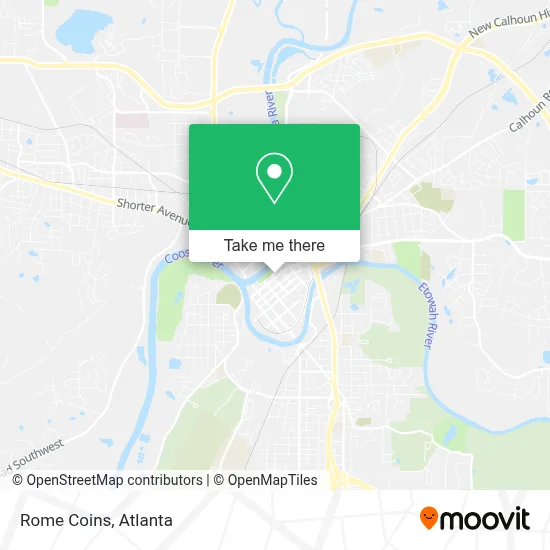 Rome Coins map