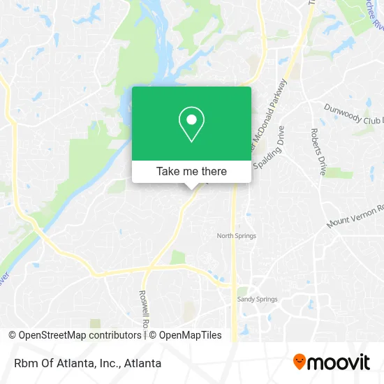 Rbm Of Atlanta, Inc. map