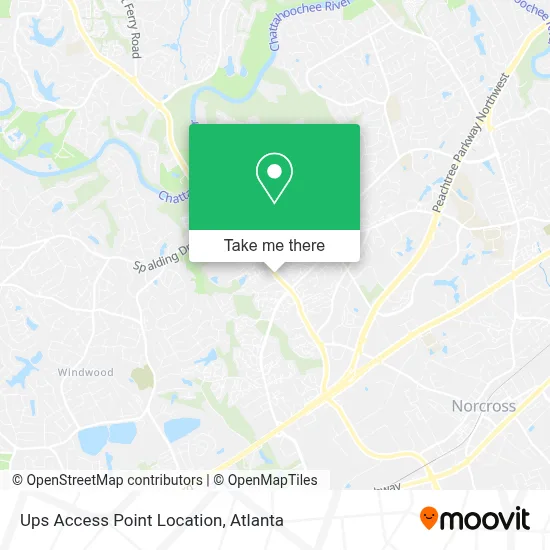 Ups Access Point Location map