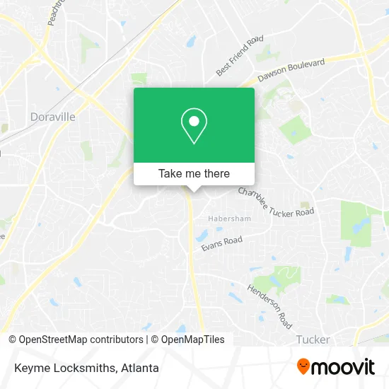 Keyme Locksmiths map