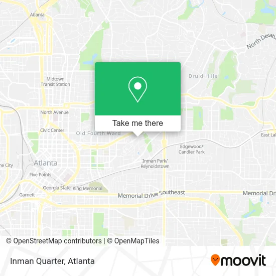 Inman Quarter map