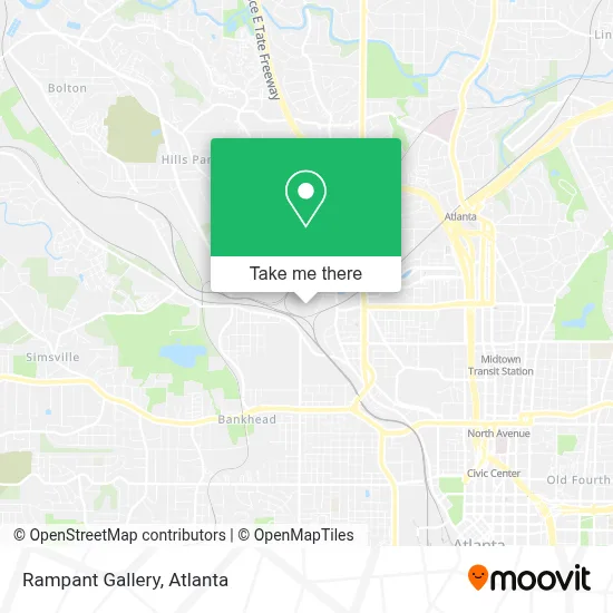 Rampant Gallery map