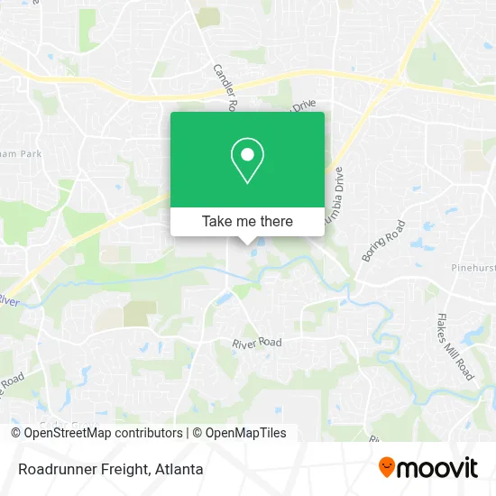 Roadrunner Freight map