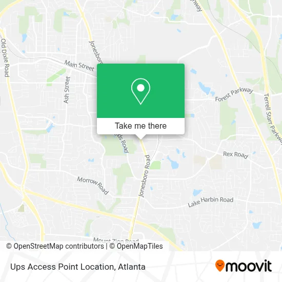 Ups Access Point Location map