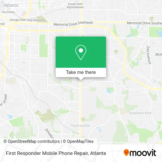 First Responder Mobile Phone Repair map