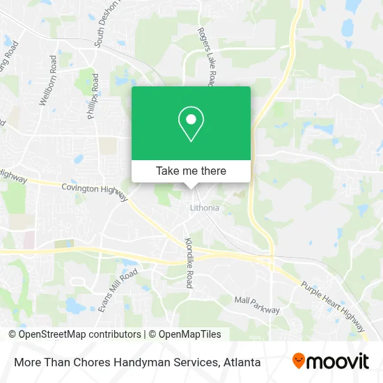 More Than Chores Handyman Services map
