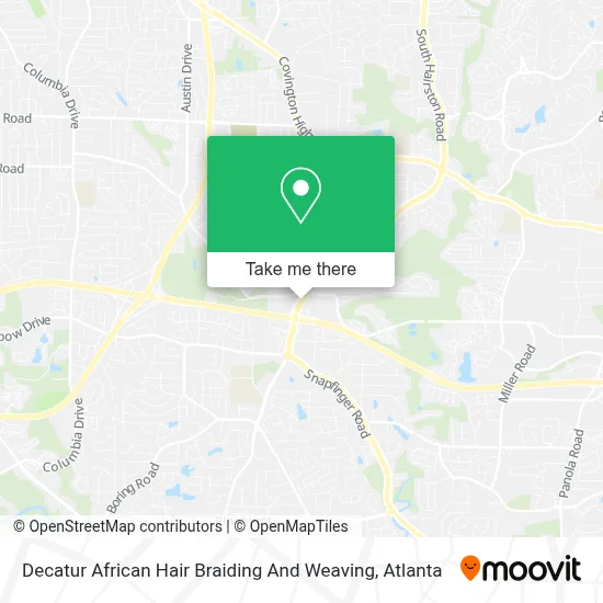 Decatur African Hair Braiding And Weaving map