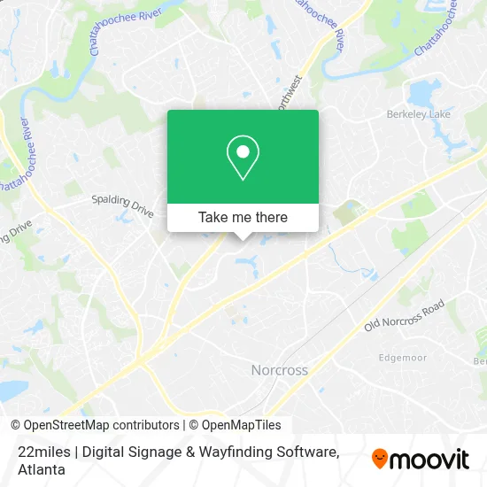 22miles | Digital Signage & Wayfinding Software map