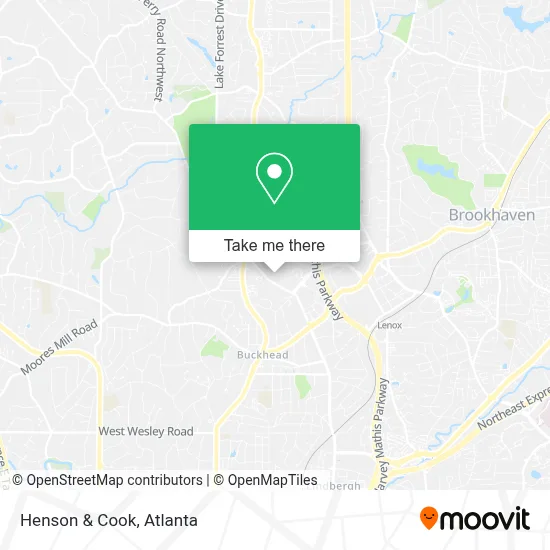 Henson & Cook map