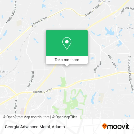 Georgia Advanced Metal map