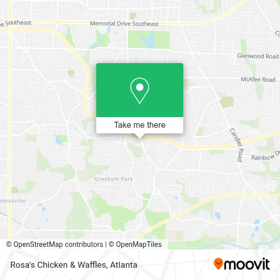 Rosa's Chicken & Waffles map