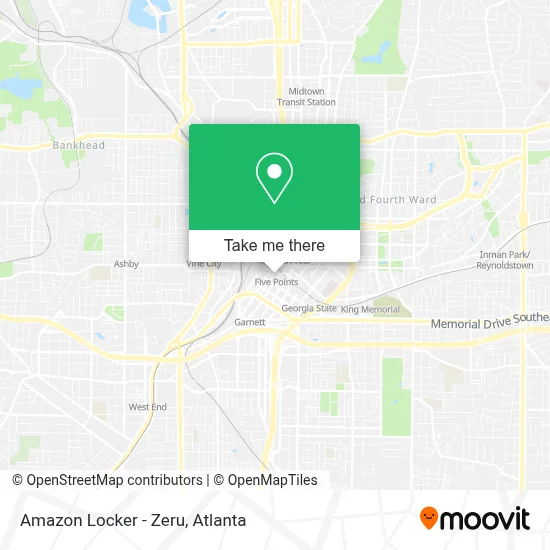 Amazon Locker - Zeru map
