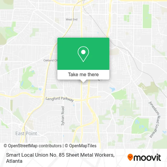 Smart Local Union No. 85 Sheet Metal Workers map