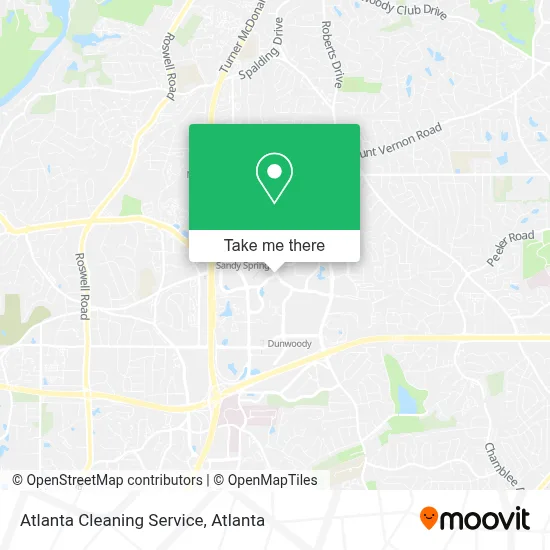 Atlanta Cleaning Service map