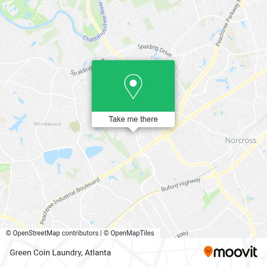 Green Coin Laundry map
