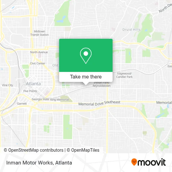 Inman Motor Works map